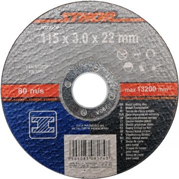 Sthor  08174 - Disc taiere metal 115x22x3 mm 1 buc