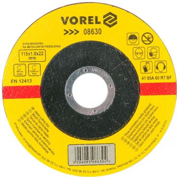 Vorel  08630 - Disc taiere metal 115x22.2x1 mm 1 buc