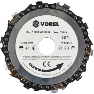Vorel  08771 - Disc taiere lemn 125x22.2x- mm 1 buc