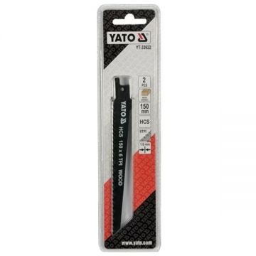 Yato  YT-33922 - Set panze fierastrau sabie HCS 150 mm 6 dinti/inch dantura standard 2 bucati