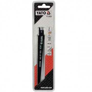 Yato  YT-33923 - Set panze fierastrau sabie HCS 150 mm 8 dinti/inch dantura standard 2 bucati