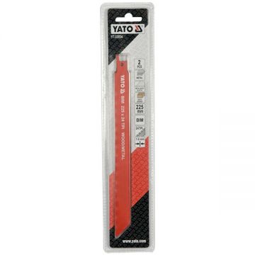 Yato  YT-33934 - Set panze fierastrau sabie bimetal 225 mm 24 dinti/inch dantura standard 2 bucati
