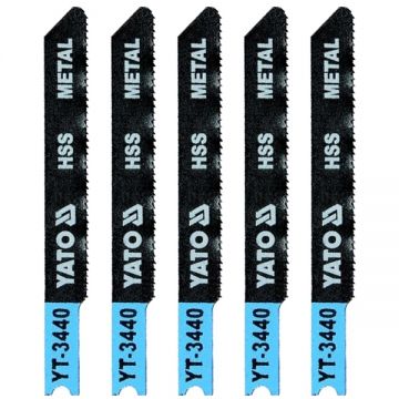 Yato  YT-3440 - Set panze fierastrau pendular tija universala (U) 70 mm metal taiere dreapta fina 5 bucati