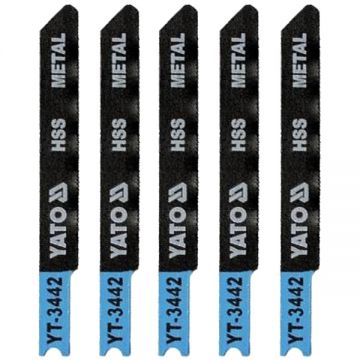 Yato  YT-3442 - Set panze fierastrau pendular tija universala (U) 70 mm metal taiere dreapta fina 5 bucati