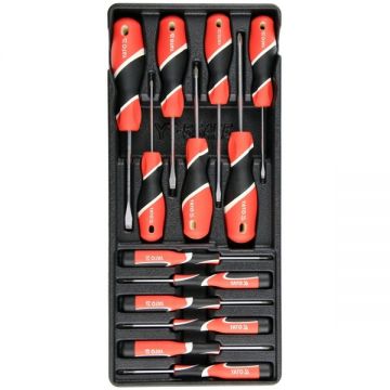 Yato  YT-55455 - Set surubelnite cu profil PH si plat 13 bucati