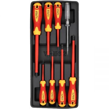 Yato  YT-55462 - Set surubelnite cu profil PH si plat 8 bucati izolatie 1000 V