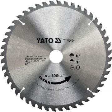 Yato  YT-60484 - Panza fierastrau circular lemn 250x30x2.4 mm 48 dinti