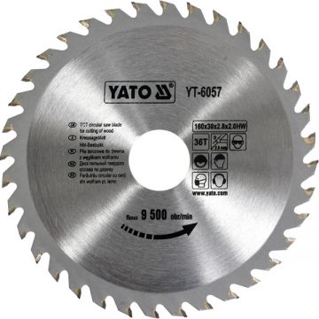 Yato  YT-6057 - Panza fierastrau circular lemn 160x30x2.8 mm 36 dinti