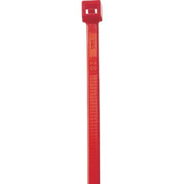 Coliere din plastic, poliamida 6.6, rosu, 200 x 4.5 mm, 100 bucati