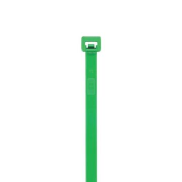 Coliere din plastic, poliamida 6.6, verde, 200 x 45 mm, 100 bucati