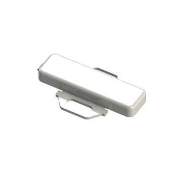 Eticheta PVC SapiSelco, cu capac transparent si suport prindere, 10 x 35 mm, 100 bucati