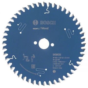 Bosch  Expert for Wood - Panza fierastrau circular lemn 160x20x2.6 mm 48 dinti