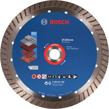 Bosch  EXPERT MultiMaterial - Disc diamantat de taiere continuu 230x22.2x2.4 mm taiere uscata