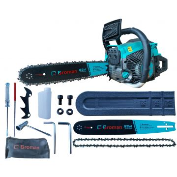 Drujba  Broman, 5800W, 7.9 CP, Lamă 38 cm – Performanta Premium cu Sistem Easy Start