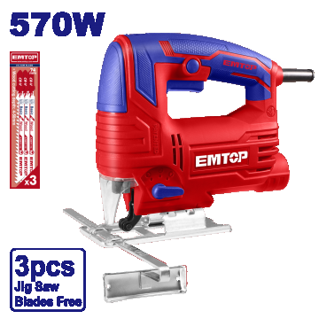 Fierăstrău Electric Pendular 570W, 4 Trepte, 3 Lame Fierăstrău - EJSW5701, EMTOP