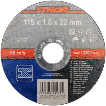 Sthor  08170 - Disc taiere metal 115x22x1 mm 1 buc
