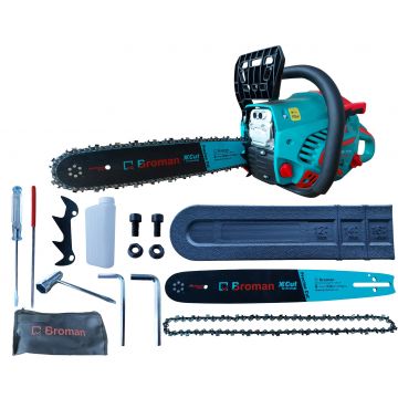 Drujba Broman 6100W,  Lamă 38 cm – Eficienta Superioa cu Easy Start