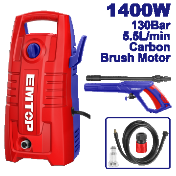 Aparat de Spălat cu Presiune 1400W, 130 Bar - EHPW1401, EMTOP