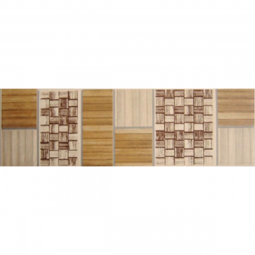 Brau decorativ faianta baie / bucatarie Bambu Multi  8 x 25