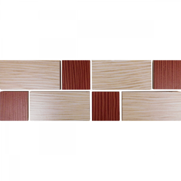 Brau decorativ faianta baie / bucatarie Wenge Multi Cherry  8 x 25