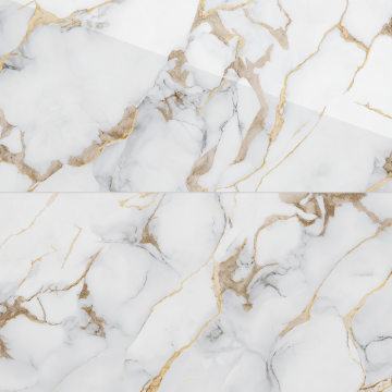 Gresie cu insertii aurii Marble Gold Insert  60X120  lucioasa