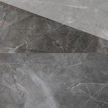 Gresie exterior / interior portelanata Turin Grey  59 6 x 119 6 cm  mata  rectificata  tip marmura