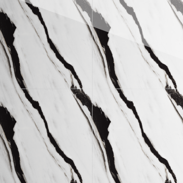 Gresie portelanata rectificata Black Panda Endless  60X60  lucioasa