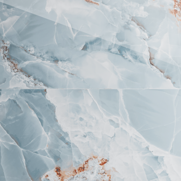 Gresie portelanata rectificata Dazzle Onyx Aqua  60X120  lucioasa