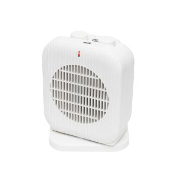 Incalzitor electric cu ventilator oscilant FK1OSC, 2000W, 2 trepte, functie aer rece, termostat mecanic, protectie supraincalzire, compact, alb