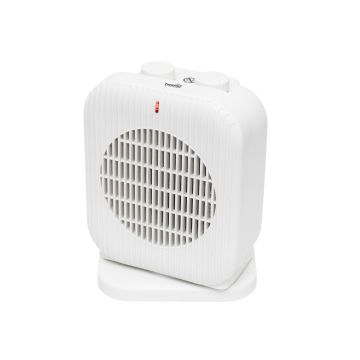 Incalzitor electric cu ventilator oscilant FK1OSC, 2000W, 2 trepte, functie aer rece, termostat mecanic, protectie supraincalzire, compact, alb