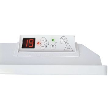 Incalzitor electric NOIROT Spot Design 2000W, alb, termostat digital, IP24, programare saptamanala, montaj perete
