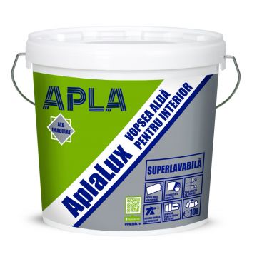 Pachet vopsea lavabila pentru interior Aplalux 15L + 1.5L gratis