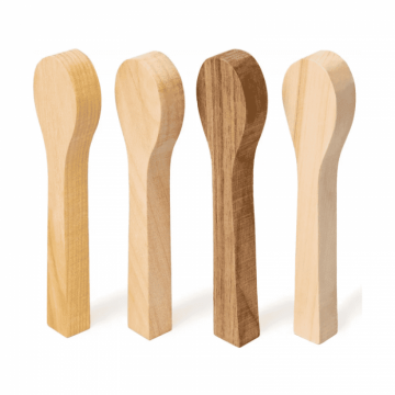 Set blocuri din lemn pentru modelat lingurite Beavercraft BB2, 4 piese