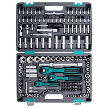 Set scule Stels 151 piese, Cr-V + S2, patrat 1/4