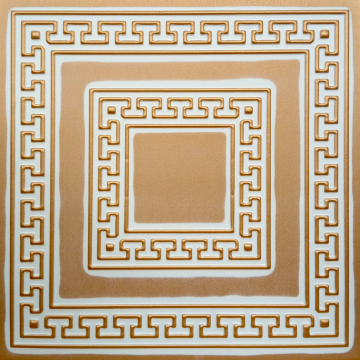 Tavan fals decorativ 08-ZL-23  polistiren extrudat  auriu  50x50x0.4 cm