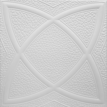 Tavan fals decorativ 0838  polistiren extrudat  alb  50x50x0.4 cm