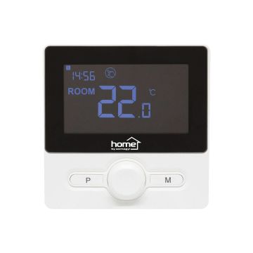 Termostat Digital WiFi THE25B cu 3 Moduri, Programare Zilnica si Detectie Deschidere Ferestre