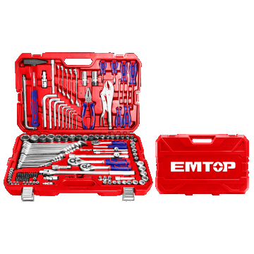 Trusă de Scule și Accesorii, 142 Bucăți, cu Cutie de Transport - EHTS01421, EMTOP