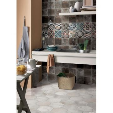 Gresie / Faianta Cir Esagona Miami 24X27,7 cm, mat - Dimensiune 24X27,7 cm