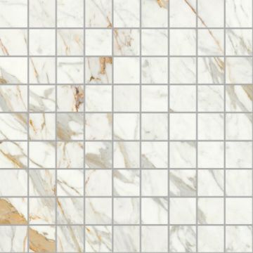Gresie/Faianta Ragno Incanto Mosaico Mat 30x30 - Culoare Calacatta Michelangelo