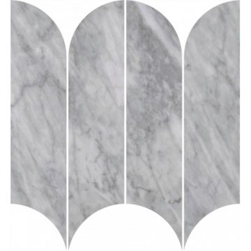 Gresie/Faianta Ragno Incanto Mosaico Ventaglio Glossy 28.1x31 - Culoare Bardiglio