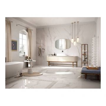 Gresie/Faianta Refin Prestigio Statuario Lucios 120X240 calitatea a II- a - Dimensiune 120x240