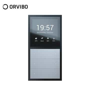 Panou multifunctional Smart Orvibo MixPad, Senzor temperatura, Senzor umiditate, Protocol Zigbee, Control lumini, Control rulouri exterioare, draperii, perdea, Control vocal, Control de pe telefonul mobil – Resigilat