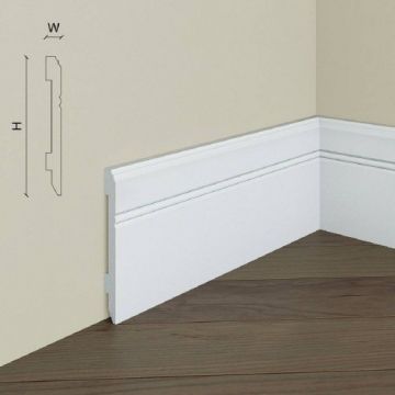 Plinta duropolimer Elegance Decor S11, 10.8x1.1x200 cm - Dimensiune 10.8x200 cm