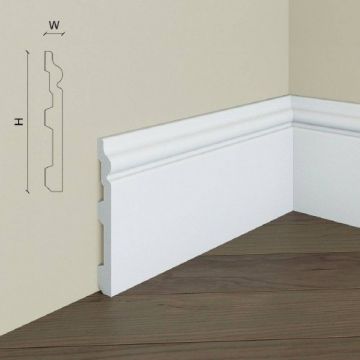 Plinta duropolimer Elegance Decor S13, 12x1.5x200 cm - Dimensiune 12x200 cm