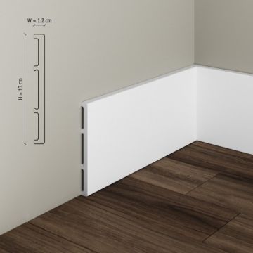Plinta duropolimer Elegance Decor S23, 13x1.2x200 cm - Dimensiune 13x200 cm