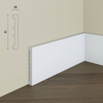 Plinta duropolimer Elegance Decor S9, 10.2x1.6x200 cm - Dimensiune 10.2x200 cm