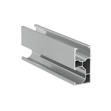 Profil Aluminiu Fotovoltaice 240cm x 26x52mm, Fixare Laterală N8C