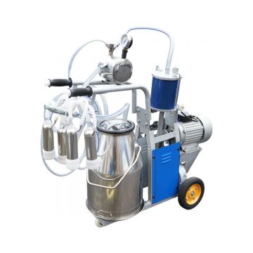 Aparat de muls vaci 1 post 550W, 220V bidon inox 25L, grup de muls cu 4 mansoane, presiune vid 40-50 kPa, pulsatii 64 cpm, Cod: DISPL03