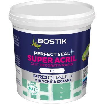 Chit izolant acrilic Bostik Super Acril, interior, alb, 1 l